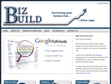 Tablet Screenshot of bizbuild.com